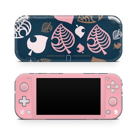 Nintendo Switch Lite Skin Leaf Blue Colorful Switch Skin Full Wrap