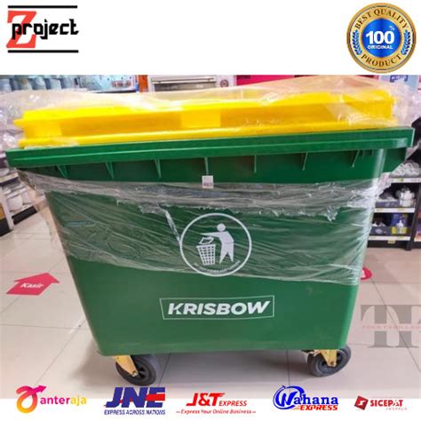 Jual Krisbow Tempat Sampah Besar 660 Ltr Outdoor Dustbin Outdoor 660