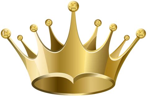 HD Gold King Crown With Gems Transparent PNG Citypng