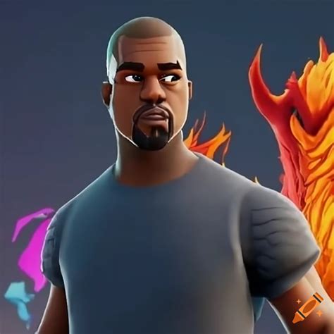 Fortnite Default Skin Spitfire With The Face Of Kanye West