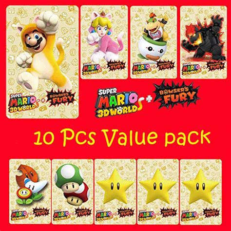 Buy Super Mario D World Bowser S Fury Nfc Amiibo Mini Cards Pcs