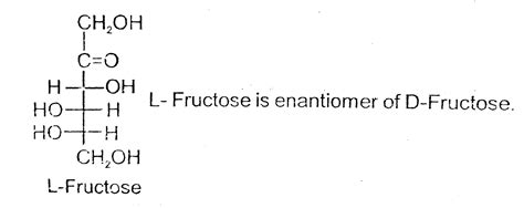 The fischer projection of L-fructose is given below, write the fischer