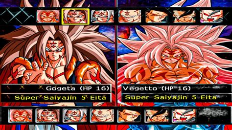 GOGETA SSJ 5 EITA VS VEGETTO SSJ 5 EITA ISO AF EXTREMA BUDOKAI