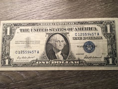 1957 Silver certificate : r/papermoney