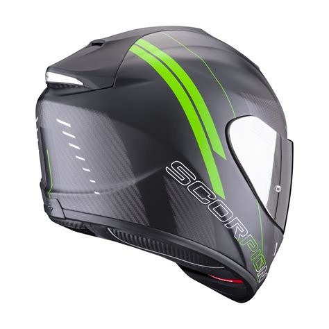 Scorpion Exo Air Carbon Drik Matt Black Green Full Face Helmet Rad