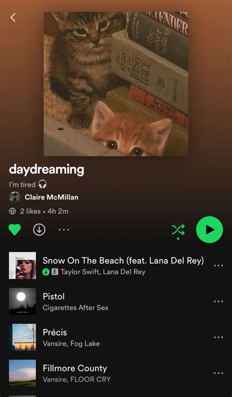 Spotify Playlist Playlists Movies Showing Daydream Pov Old Things