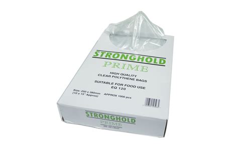 10 X 15 Perforated Polythene Bags 120g 1000box Dpa Packaging