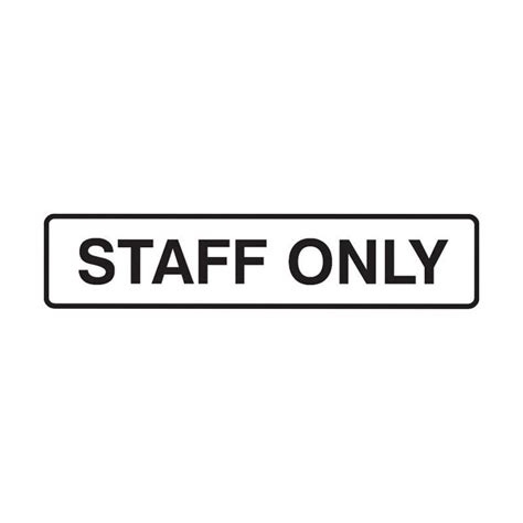 Staff Only Sticker (Pack of 5) - Industroquip