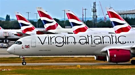 STUNNING Virgin Atlantic Airbus A350 Departure From London Heathrow