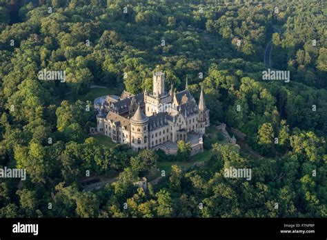 Deutschland Pattensen Luftbild Von Schloss Marienburg Stockfotografie