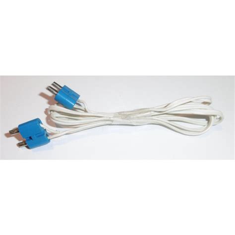 LEGO White Electric Wire 4 5v 96 Length With Blue 2 Prong Connectors