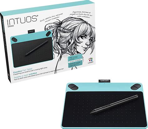 Customer Reviews: Wacom Intuos Draw Small Pen Tablet Mint Blue CTL490DB ...