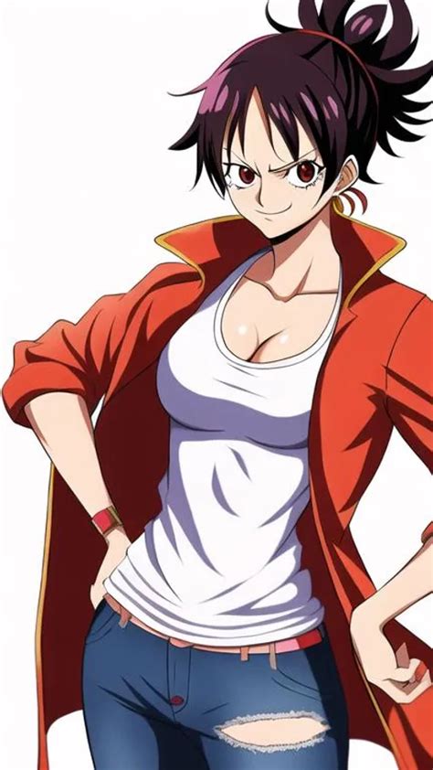 One Piece Luffy As A Bold Girl