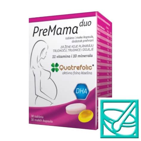 Ljekarne Dvoržak PREMAMA DUO QFOLIC tbl a30 caps a30