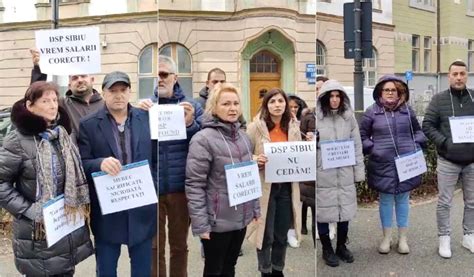 DSP Sibiu continuă protestul început în urmă cu aproape o lună