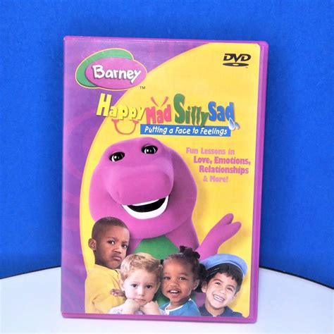 Barney Putting A Face To Feelings Happy Mad Silly Sad Dvd D202 1