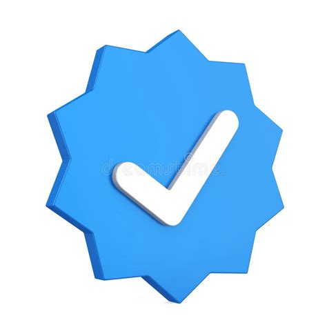 Verified Blue Check Mark Isolated Stock Illustration Illustration Of