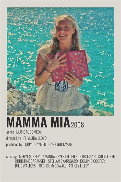 Mamma Mia By Cari Film Posters Minimalist Iconic Movie Posters Film