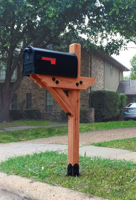 Diy Mailbox Post Designs And Ideas The Homestud