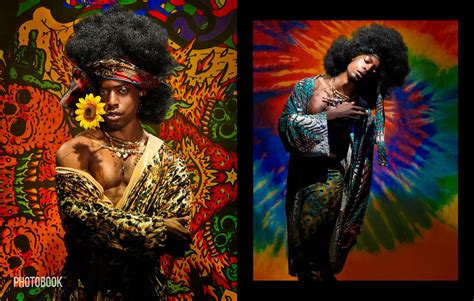 Jonzu Jones Poses in Jimi Hendrix Inspired Photoshoot from Voodoo Chile — PhotoBook Magazine