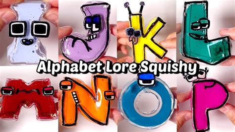 알파벳 로어 I P 말랑이 모아보기 DIY Alphabet Lore I P Squishy with