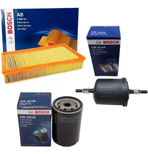 Kit Filtros Bosch Gol G Parati G Ar Leo Combust Vel