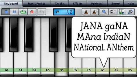 Jana Gana Mana Indian National Anthem Piano Tutorial Youtube