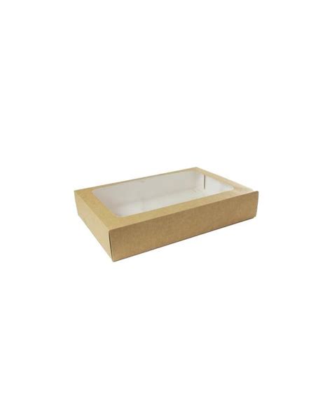 Caja Rectangular Kraft Con Ventana X X Mm Und Caja