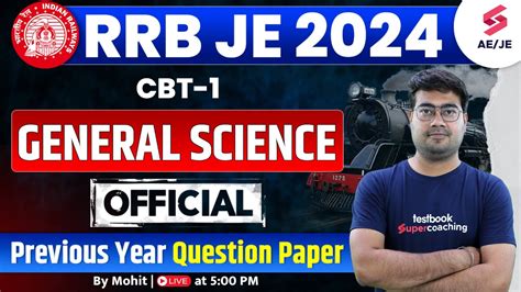 Rrb Je Science Previous Year Question Paper Rrb Je Previous