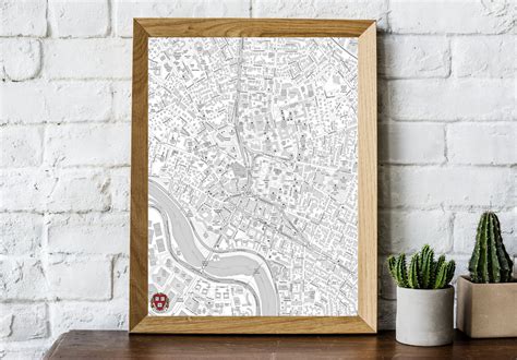 Harvard University Map - Etsy