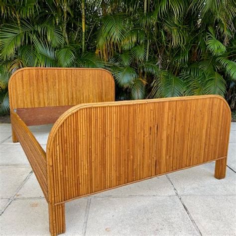 Vintage Rattan Bed Etsy