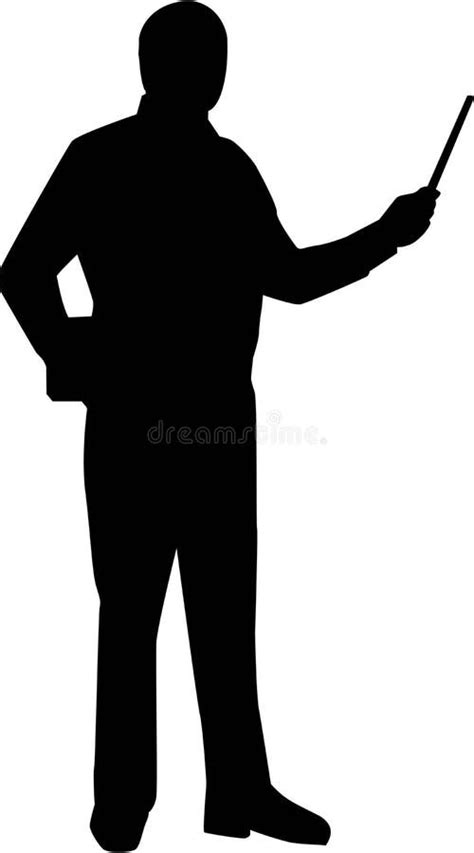 Teacher Silhouette vector stock vector. Illustration of occupation ...