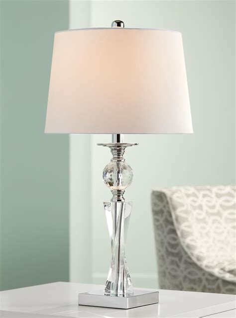 Julian Crystal Twist Column Table Lamp Crystal Table Lamps Lamps Plus Modern Table Lamp