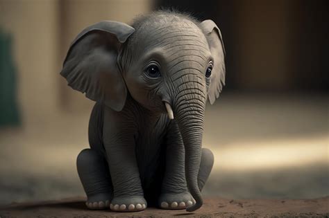 Premium Photo Tiny Elephant On Hand