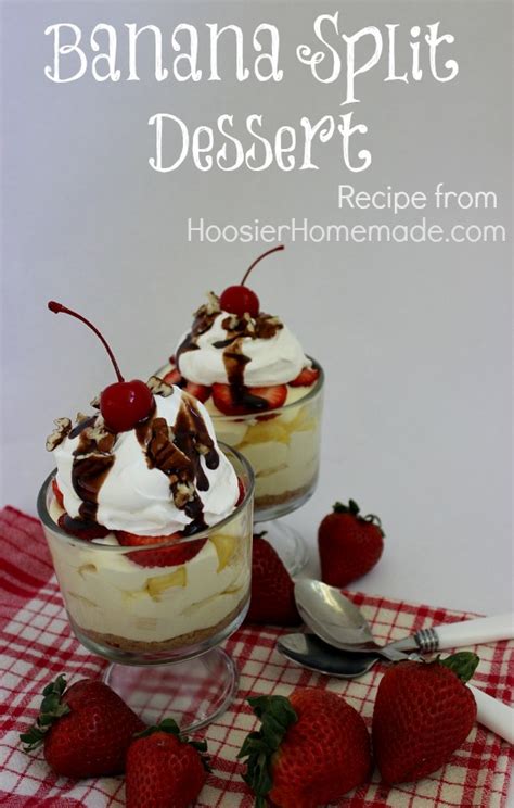 Banana Split Dessert - Hoosier Homemade