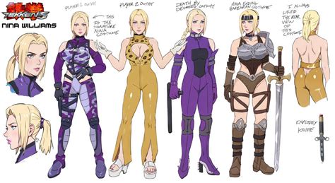 Nina Williams Tekken 5 Character Sheet By Criticalart64 On Deviantart