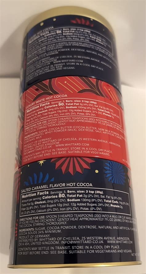 NEW Whittard Christmas Hot Chocolate Stacking Tin 300g Australian Import EBay