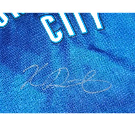 Kevin Durant Signed OKC Jersey.