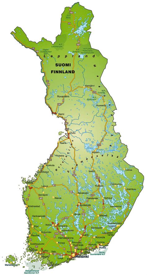 Finland City Map