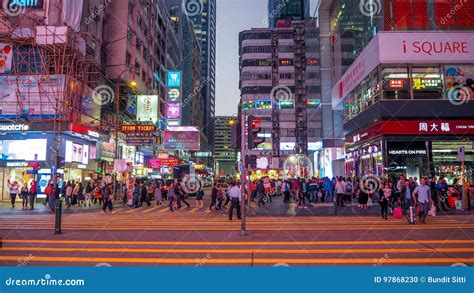 14 DEC 2016 Tsim Sha Tsui Hong Kong Street View Of Hong Kong