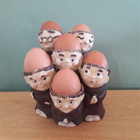 Monks Egg Holder Friar Tuck Egg Storage Monks Kitchenware Friar