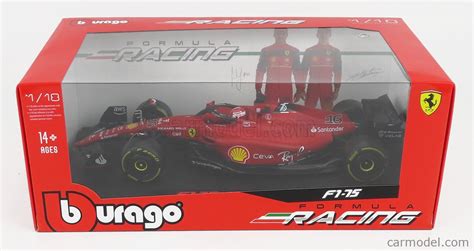 BURAGO BU16811LE Masstab 1 18 FERRARI F1 75 SCUDERIA FERRARI N 16