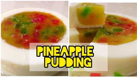 Pineapple Colourful Pudding Agar Agar Puddingtrendyfancy Youtube