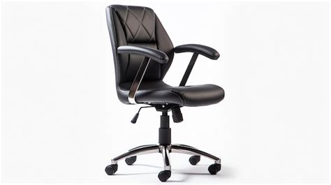 Premium Photo | A black office chair with arms