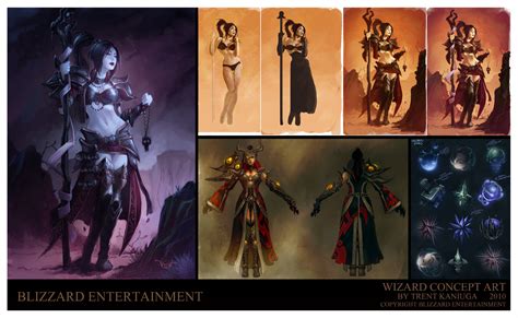 Artstation Diablo 3 Wizard Concept Art