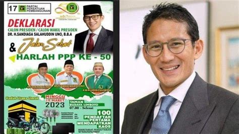 Sandiaga Uno Bakal Dideklarasikan Capres Oleh Dpw Ppp Gorontalo