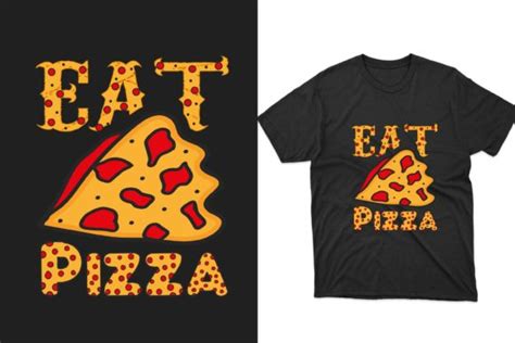 Pizza Sublimation T Shirt Design Afbeelding Door Masum Bhuiyan