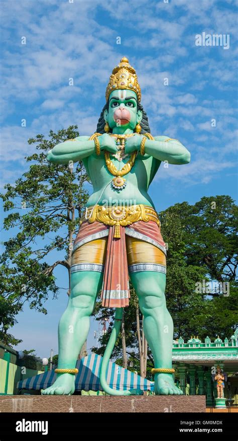 Statue Of Lord Hanuman At Batu Caves In Kuala Lumpur Malaysia Stock