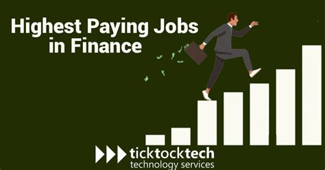 top  highest paying jobs  finance  ticktocktech