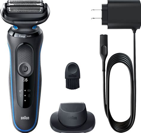 Best Buy Braun Series 5 Easyclean Wet Dry Electric Shaver Blue 5018s